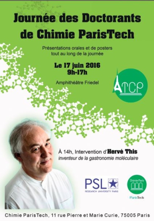 Journée Scientifique des Doctorants de Chimie ParisTech