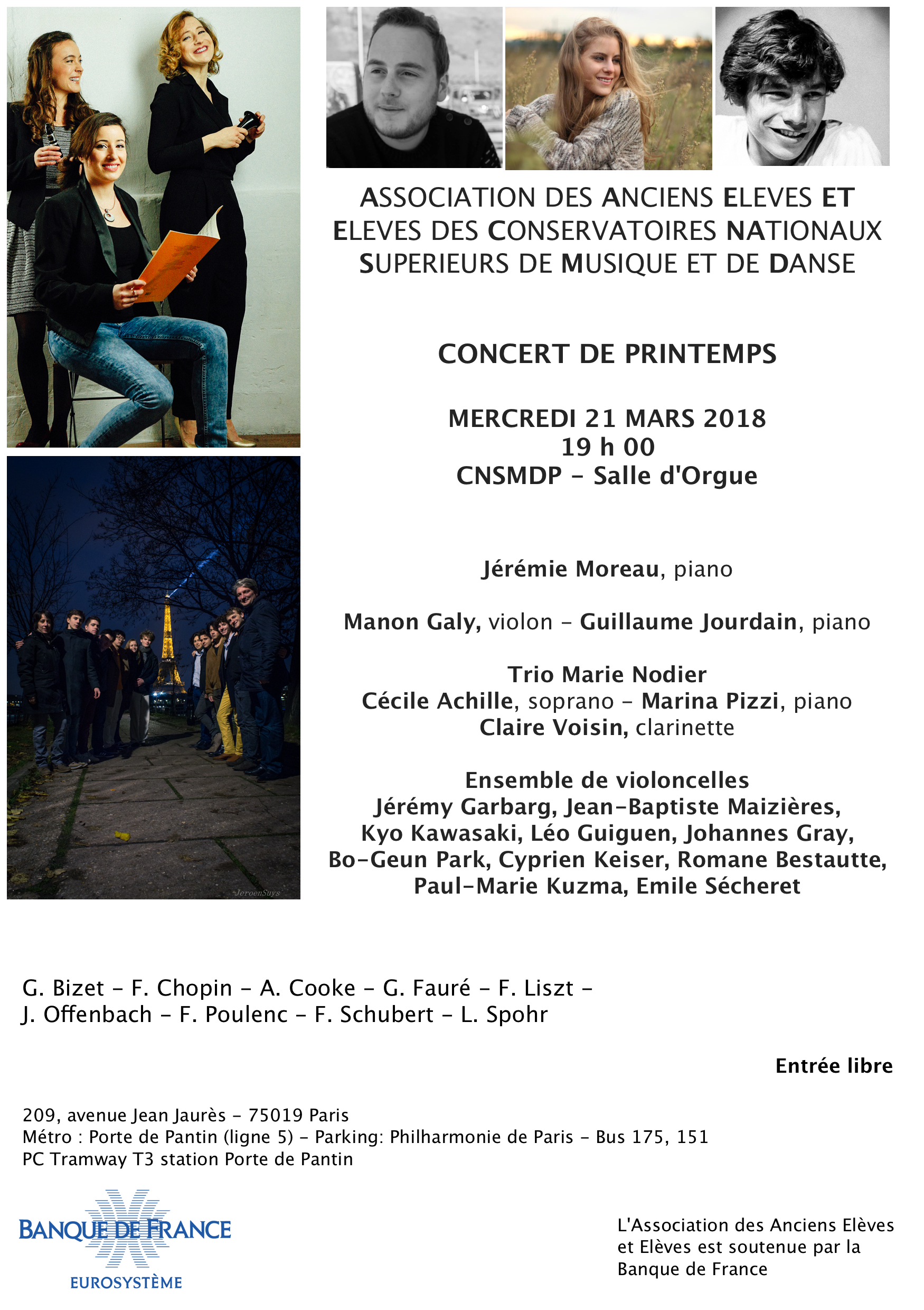 Concert de l'AAEECNSMD