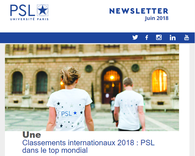 Newsletter PSL de Juin 2018