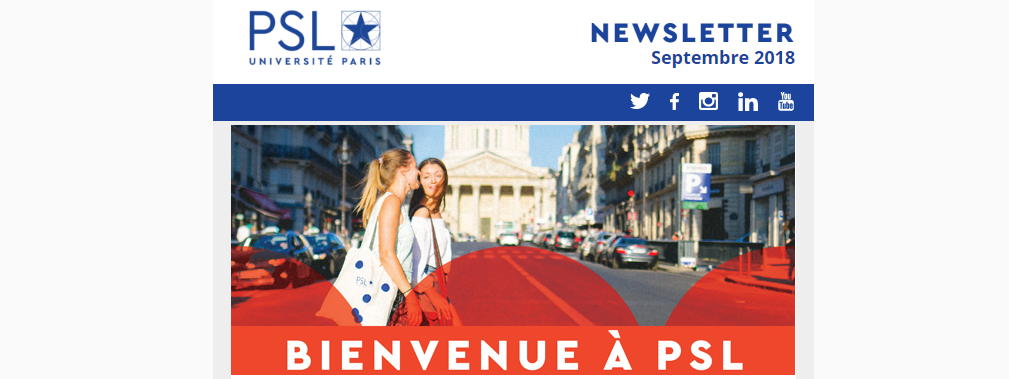 Newsletter PSL de septembre 2018