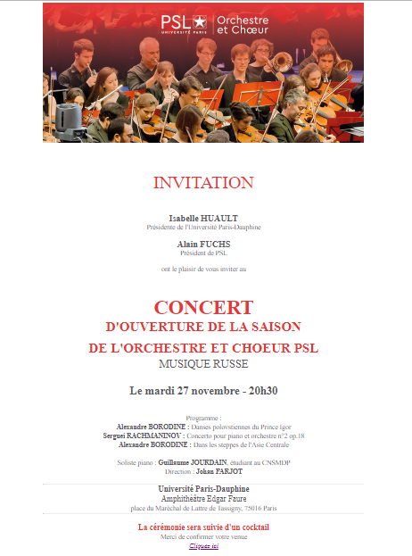 Invitation au Concert 
